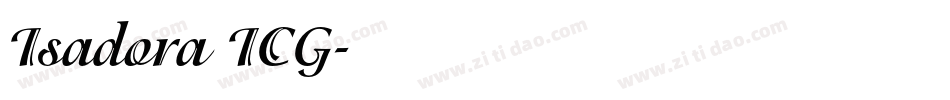 Isadora ICG字体转换